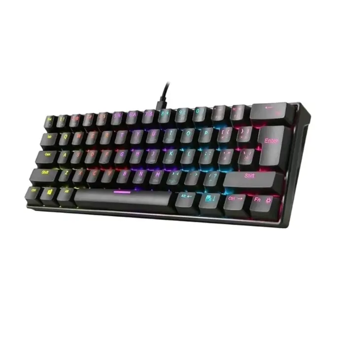 USB-C Mechanical Keyboard with Blue Switches - 60% Size