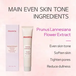 Purifying Exfoliating Gel for Face and Body, Facial Exfoliator Cleanser/Scrub