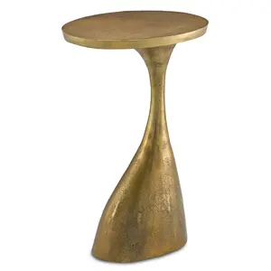 Ishaan Collection Accent Table Antique Brass