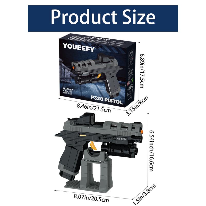 432PCS P320 Building Block Sets, Model Building Bricks Kit, Unique Collection Building Toys Gifts for Teens and Adults, Stress Relief Toy, Fathersdaygift