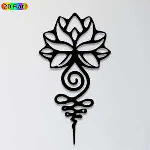 1pc Lotus Metal Wall Art,Lotus Statue Mural, Ideal Gift for New Year, Easter, Nature Decor Enthusiasts, Rust-Resistant Metal Wall Decor Wall Sculptures, Home Decoration, Aesthetic wall decor, Perfect for Indoor Wall & Outdoor Fence