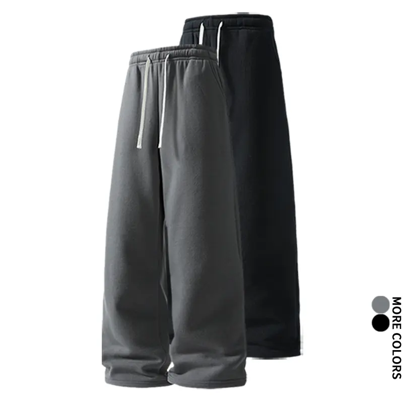 Men’s All-Season Baggy Sweatpants - Stretchy Fabric, Drawstring Waist, Pockets, Comfy Pants, Men’s Clothing