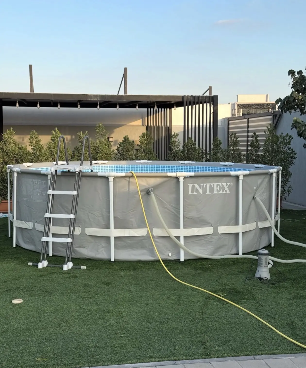 INTEX Prism Frame 14ft x 42in Above Ground Pool Set Round Swimming Pool INTEX Prism Frame 14ft x 42in Above Ground Pool Set Round Swimming Pool