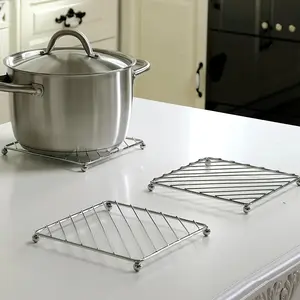 Versatile Heat-resistant Pot Stand And Coaster Stainless Steel - Non-slip, Easy-to-clean Design, Used For Kitchen And Restaurant Pot Stands, Used For Kitchen Pot Stands Heat-resistant