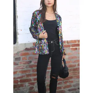 Sequin Multi-Color or Silver Sparkling Jacket | Charlotte's Classy Closet