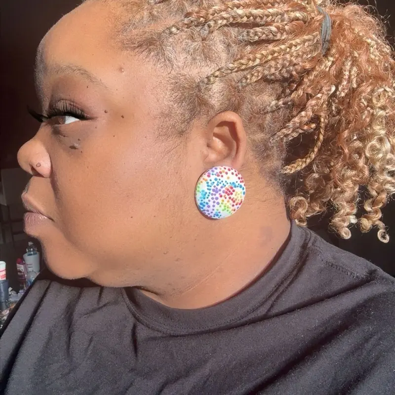Button Earrings