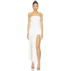 superdown SUPERDOWN Tea Fringe Romper in Ivory