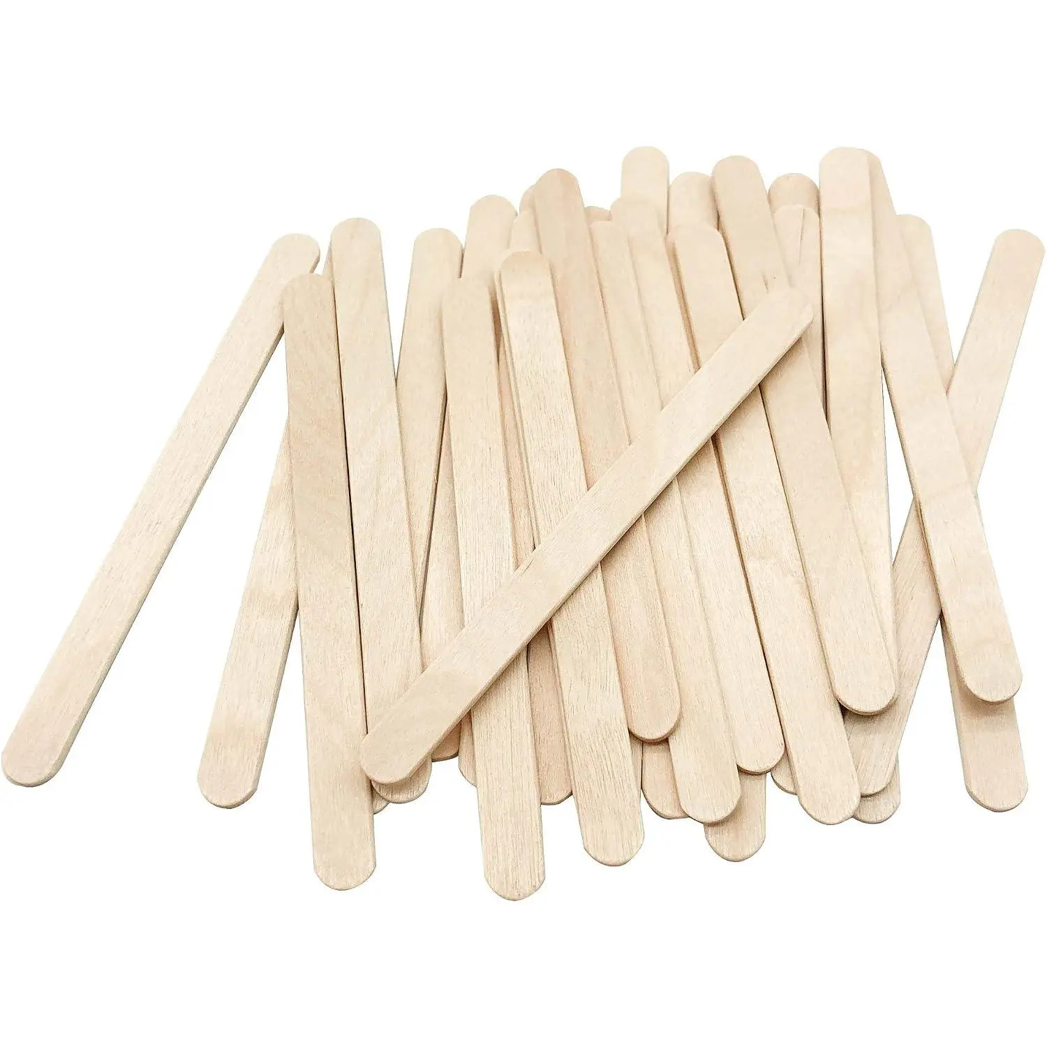 200 Pcs Craft Sticks Ice Cream Sticks Natural Wood Popsicle Craft Sticks 4.5 inch Length Treat Sticks Ice Pop Sticks for DIY Crafts