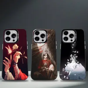 Heaven Official Blessing TGCF Phone Case For iPhone 17,16,15,14,13,12,11,8,7,Pro,Max,Plus,Mini,XS,SE Anti Fall Black Matte Hard