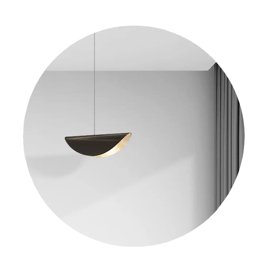 FixtureDisplays® 16" X 3/16" Thick Round Acrylic Mirror Plastic Shatter Proof Bath Nursery Kids Safety Mirror