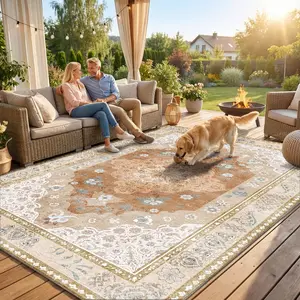 BOOPBEEP Imitation Cashmere Area Rug, Bohemian Washable Carpet, For Living Room Dining Room Bedroom, Soft Low Pile, Non Slip, Home Decor, Ideal For HighTraffic Area, Mother's Day Gilf, Housewarming, Non-Shedding persian rugs Outdoor rug Camping Picnic Rug
