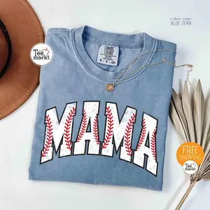 Comfort Colors Baseball Mama Shirt, Baseball Game Day Shirt, Raising Ballers T-shirt, Baseball Season Mom Shirt, Retro Baseball Mom Shirt