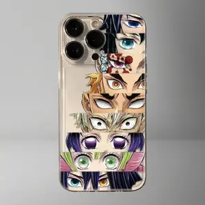 Demon Slayer Japanese Anime Cute Cartoon Phone Case for iPhone 17 16 15 14 13 12 11 Pro Max Plus | Trendy Protective Cover, Ideal Halloween Gift for Fans