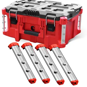 Alpha Rails Black - Threaded Milwaukee Packout Rails