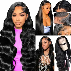 [Combo sale 30"&22"&22"] buy 1 get 3 wig" 30Inch 13x4 Body Wave Hair Lace Front Wigs + 13x4 22Inch Straight Human Hair Hair+ 22Inch Body Wave Human Hair HairPre Plucked HD Transparent Lace Frontal Human HairWigs 180% Density