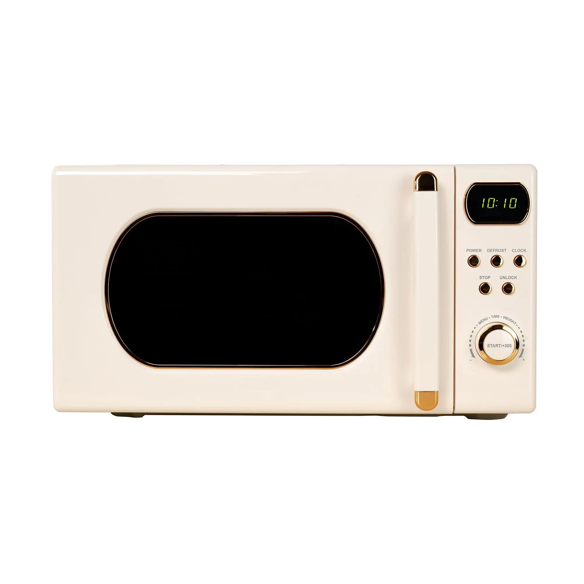 Mainstays Retro Countertop Microwave Oven, 0.7 cu ft, 700 W, Vanilla Dream