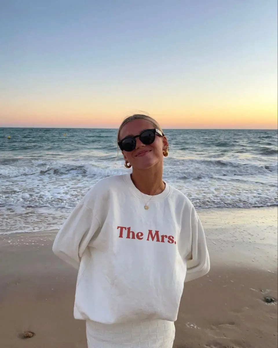 The Mrs. Bride Sweatshirt | Bachelorette Party Sweater | Newlywed Gift | Wedding Morning Pullover