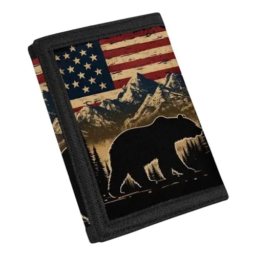 Bear American Flag