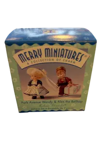 Hallmark Park Avenue Wendy & Alex Bellhop 1999 Merry Miniatures Ornament