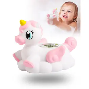 Baby Bath Thermometer Newborn Digital Unicorn Baby Bath Temperature Thermometer for Infant Bathtub Water Floating Rubber Toy WP01
