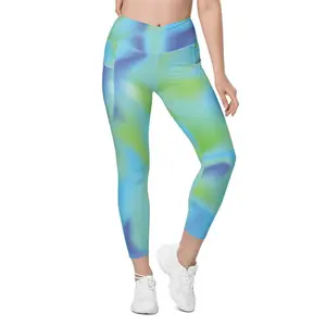 Tye Dye Crossover Leggings with Pockets - LaLa D&C