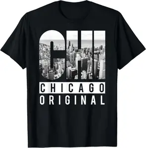 CHI Chicago Original T-Shirt Graphic tees Casual Shortsleeve