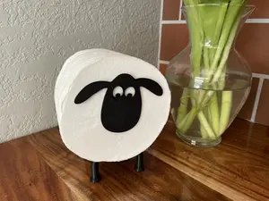 Sheep Paper Roll Holder, Funny 3D-Printed Toilet Paper Stand, Nature Bathroom Decor, Tissue Storage, Fun Bathroom Accessory Racks, Novelty Sheep Design Organiser