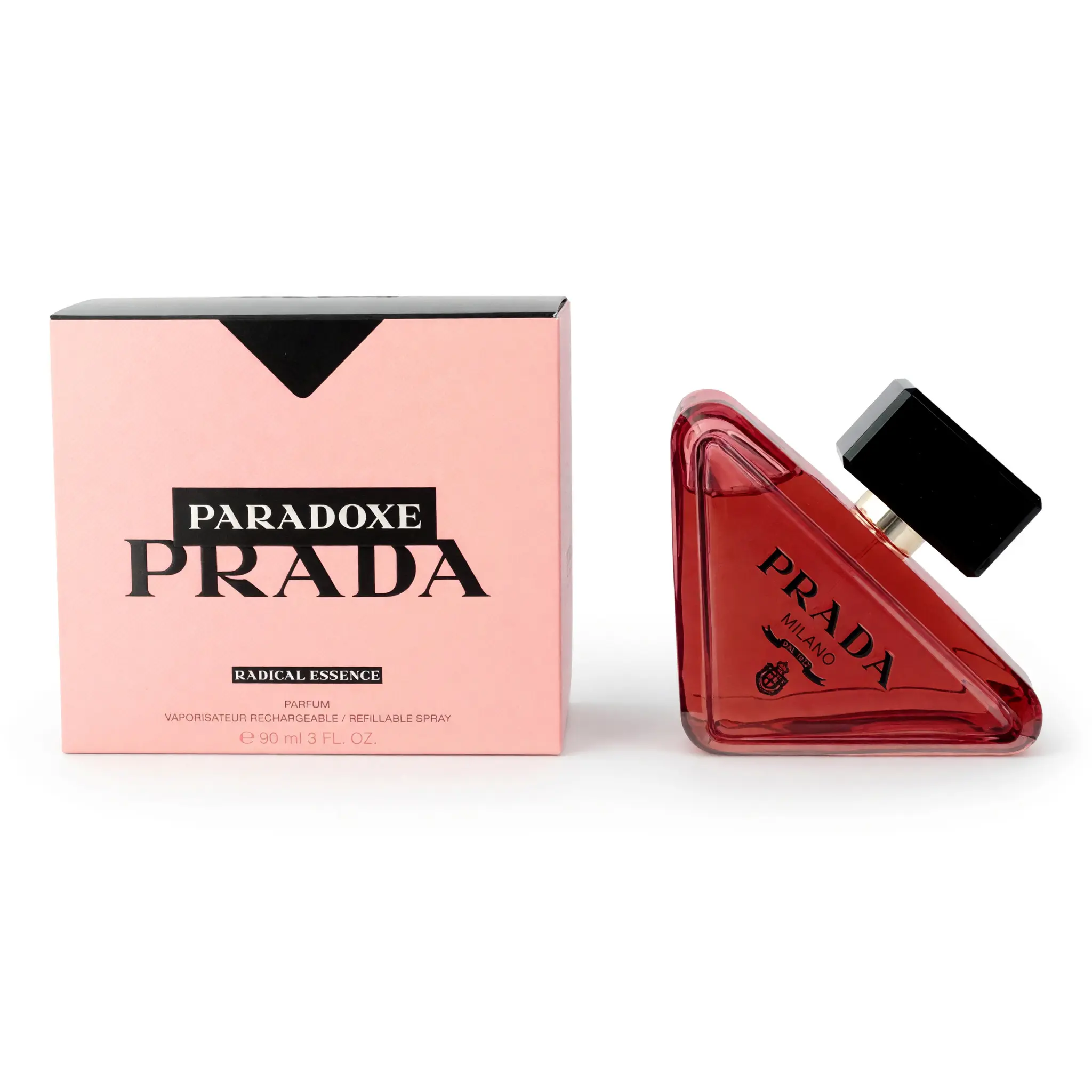 PRADA Paradoxe Radical Essence Parfum Spray, Floral-Wood Perfumes for Women with Pistachio & Neroli Blend, 3 oz