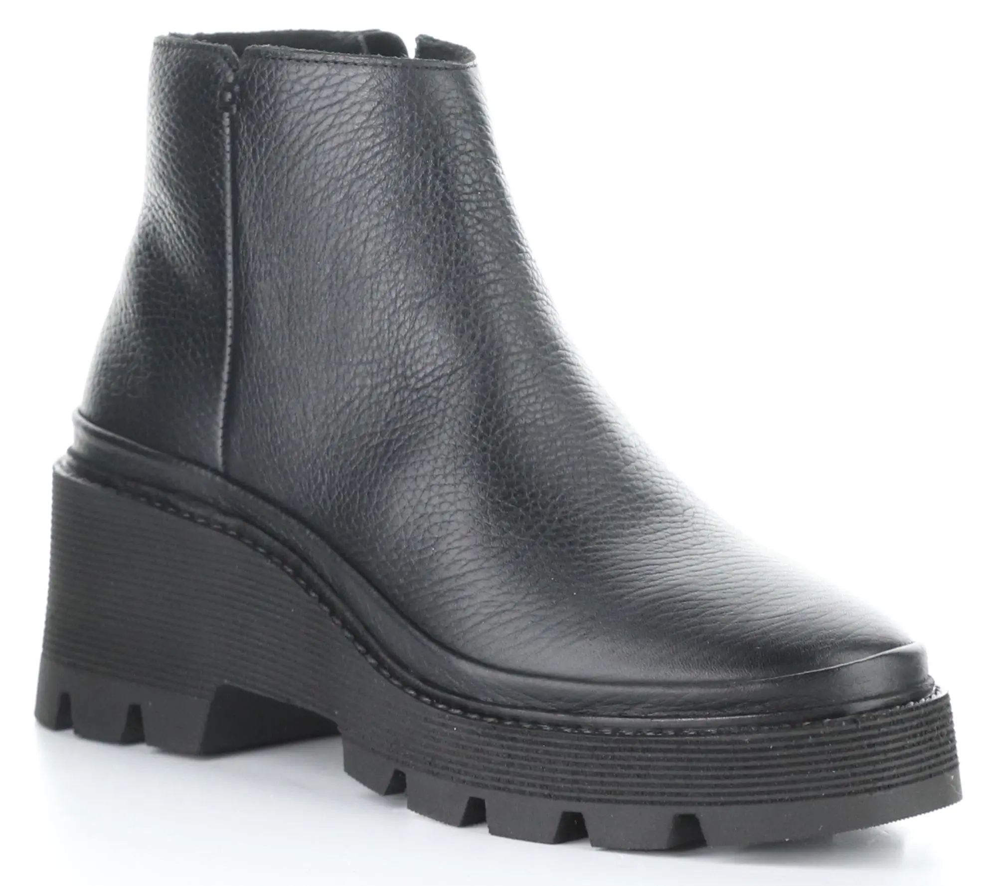Bos. & Co. Winter Milled Feel Leather Side ZipBoot - Gais