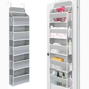 Over The Door  Hanging Bag with 5 side pocket, Weekly Clothing Organizer,Perfect For Everyday Clothing or Diaper,Wet wipes storage,Anti-Tilt Design, 44 lb Capacity for Bedroom, Bathroom, Dormitory Storage #Summervibes