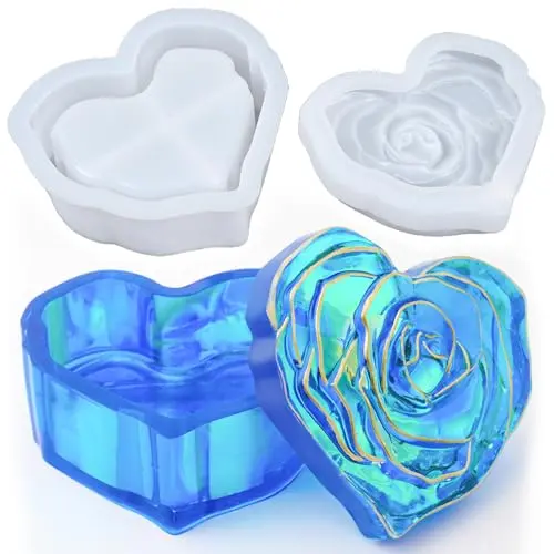 Heart Rose Jar Molds