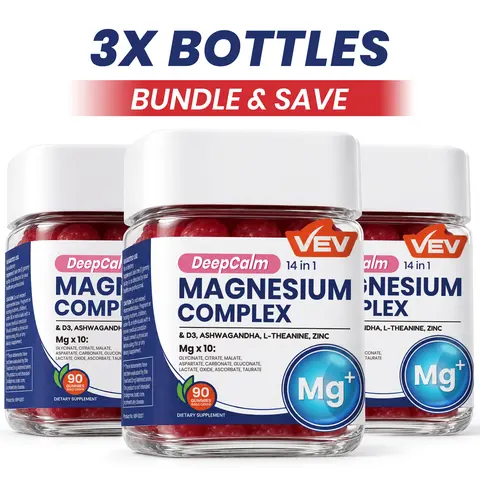 Magnesium Complex Gummies VEV 14-in-1 DeepCalm Supplements