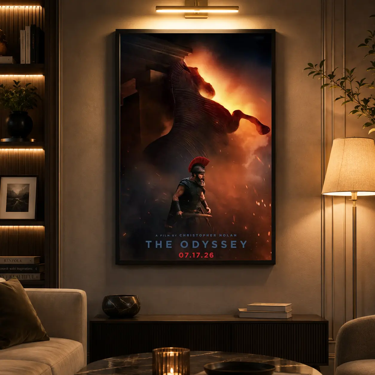 The Odyssey Film Canvas Print Poster, Film Art Decor, The Odyssey Movie Canvas Print Home Decor, Perfect Gift For The Odyssey Fans