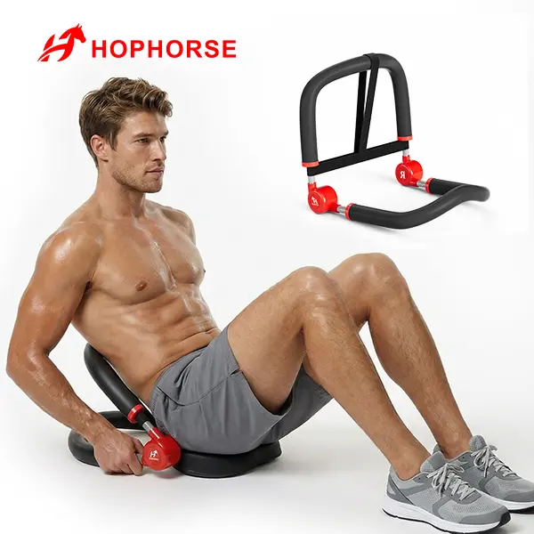 HOPHORSE Sports Ab Machine - Lightweight Portable Ab Crunch Roll-Up Trainer, 3 Adjustable Resistance Levels, Home Abs Workout Equipment for Home Gym, Easy to Use & Space-Saving