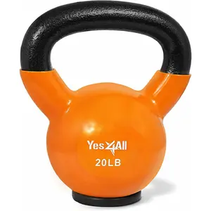 Kettlebells Rubber Base, Kettlebell Set for Women, Strength Training Kettlebells Weights (10-65 Lbs)
