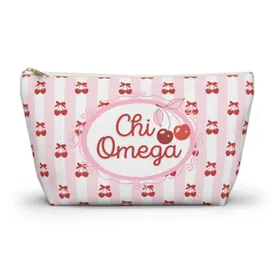 Chi Omega Cherry Makeup Bag