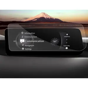 for 2024/25/26Mazda CX30 Mazda3 Screen Protector 10.25 Inch "No Hole" for 2024 Mazda CX30 2.5 S Carbon Turbo/Turbo Premium/Turbo Premium Plus Accessories 2024 CX30 Mazda3 Touch Screen Protector Navigation Display Screen"without Knob" [2PCS Nano Soft 4H]