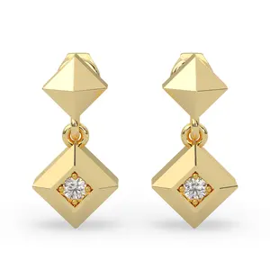 Earth Earring Origin | Modern Electrum Setting with Ekati Diamonds, Bold Design & Lifetime Warranty on Modern Electrum, Unisex, Drop Earrings