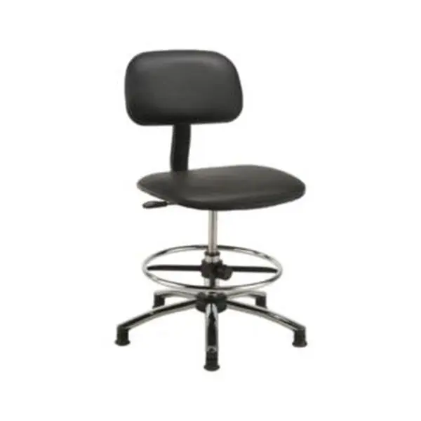Nexel Industries SC17BK Armless Black Swivel Chair with Glide, Supportive Sitting, Contoured Back, Pneumatic Lift, Rust-Proof for Health Care Commercial Office Furniture, Office Chair