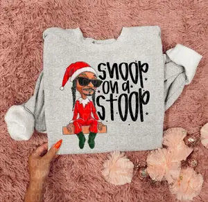 Snoop on a stoop with a loop Sweatshirt, Santa Hip-Hop sweatshirt, Funny Christmas Holiday Tee, Christmas Sweatshirt, Womenswear