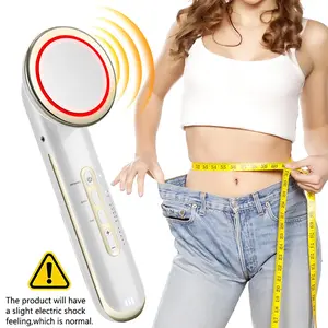 Electric body shaping massager, fat burning, ultrasonic slimming massager, lifting and firming slimming infrared facial massager, rechargeable ultrasonic infrared beauty device, handheld portable household beauty and skincare equipment