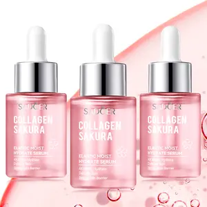 [BUY 1 GET 2 FREE】Collagen Sakura Elastic Moist Hydrate Serum  for Dull Skin Uneven Tone Fine Lines Pores Dry Skin Moisturizing Toner Deep Nourishing Repairing Collagen Hydrate cserums