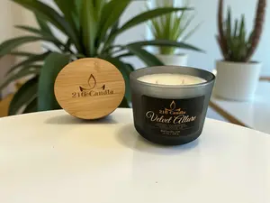 13oz Velvet Allure  (Baccarat Rouge) Luxury Fragranced Coconute Apricot Wax Candle