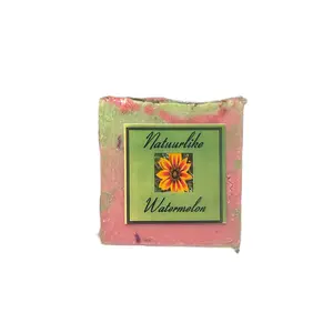 Natuurlike Handmade Watermelon Soap Bar for Deep Hydration Brightening Even Skin Tone Supports Collagen Production Reduces Oily Skin Clears Pores with Antioxidants Body Care Cleansing Hydrating Cleanser Body Wash Smoother Gentle
