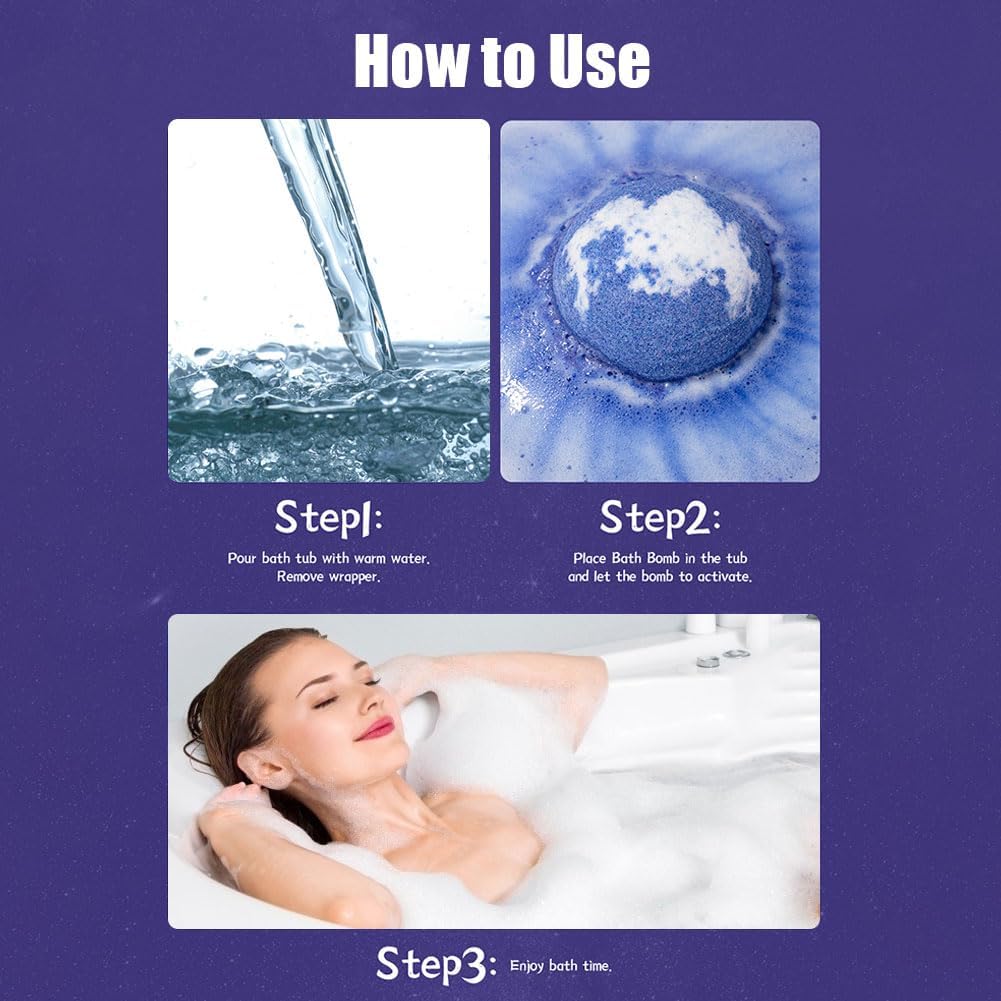 24 Pcs Handmade Bubble Shower Bombs for Women Men,Natural & Organic Bath Bomb Gift Set for Cleansing,Moisturizing,Relaxing and Softening Skin,Individually Wrapped Mini BathBombs Gifts,20g/pcs