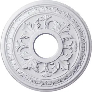 15 3/8"OD x 4 1/4"ID x 1 1/2"P Ceiling Medallion (Fits Canopies up to 5 1/2")