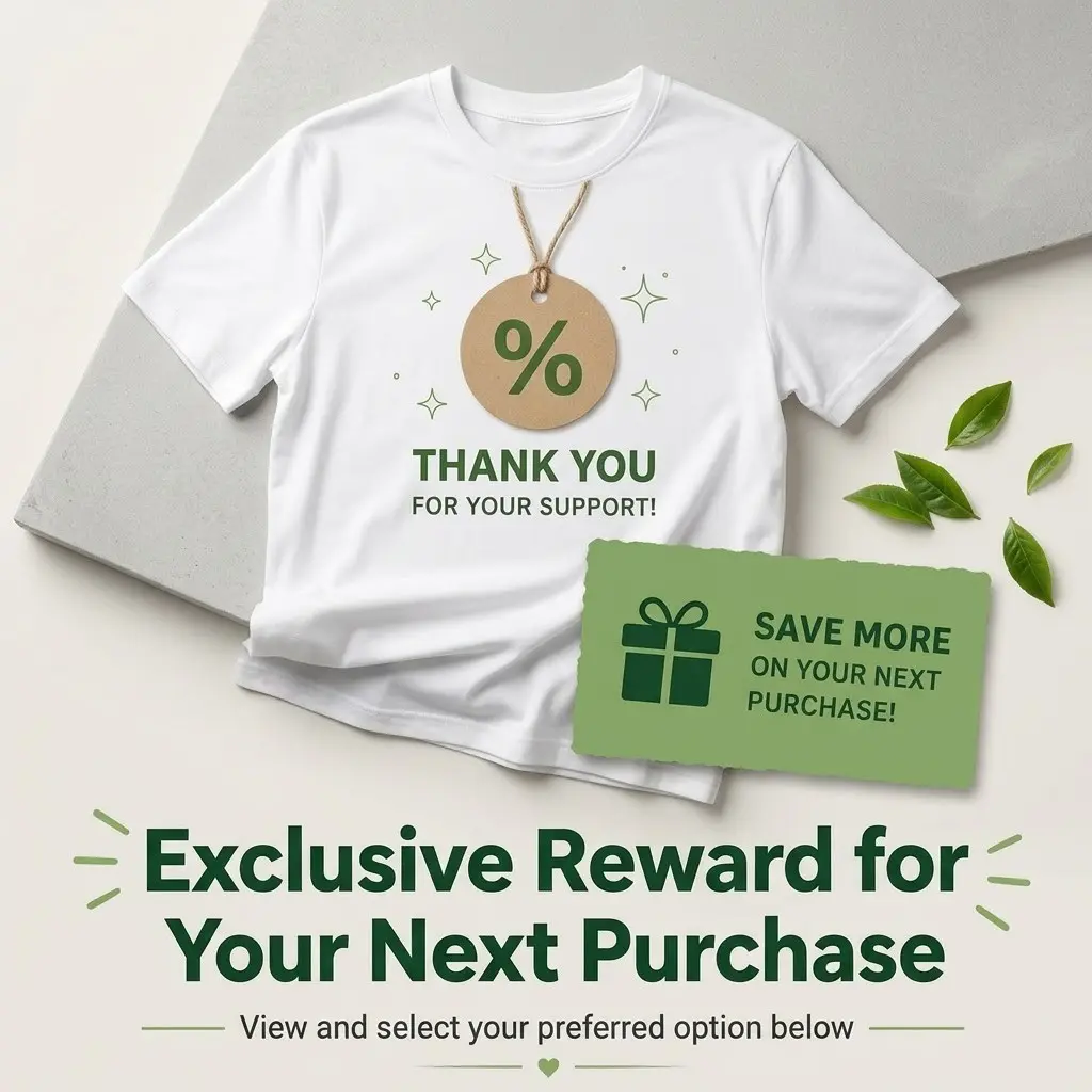 Thank You Packaging Insert T-Shirt, Customer Appreciation Card Design, Small Shop Order Message Card for Online Business Buyers..