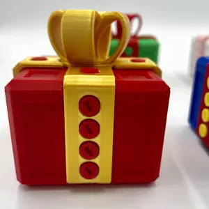 Funny Humorous Prank Gift Box with Plastic Screws, Interactive Geometric Puzzle Joke Toy, Perfect for Christmas, Birthday, Valentine's Day
