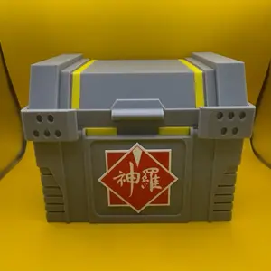 Final Fantasy 7 Shinra x Jenova Deckbox TCG MTG Storage Box with 2 Dividers & Jenova Emblem PLA Inspired Treasure Chest Design