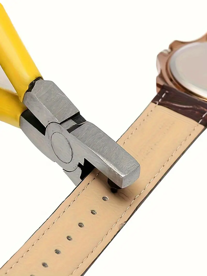 Watch Band PU Leather Hole Punch Plier, Universal 2.0mm Hand Strap Wrist Belt Puncher Pliers, Smooth Hole Puncher, Suitable for Thin Belts, Dog Collars, Shoes, Craft Projects